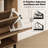 16 Pair Shoe Storage Cabinet with 2 Flip Drawers & 2 Storage Drawers Arched Fluted Design-1103647608