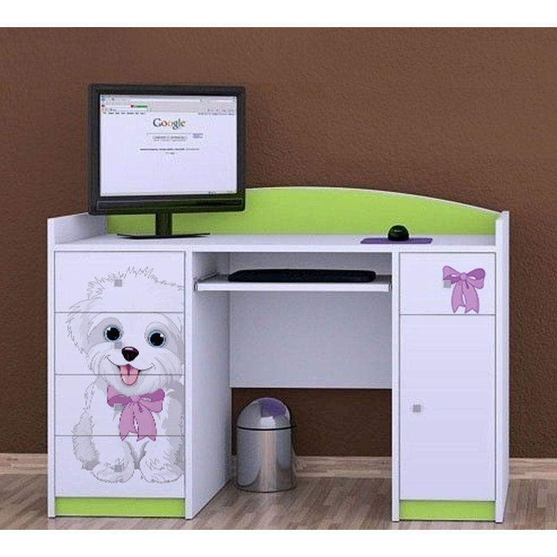 Leda 125cm Computer Desk, Green