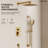 10" Pressure-Balanced Rain Shower System with 3-Function Handheld Shower and Adjustable Slide Bar-117466224