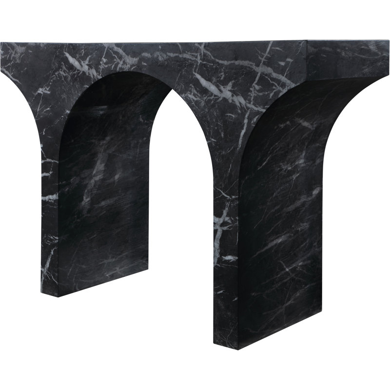 Jimerson Finished Console Table, Black