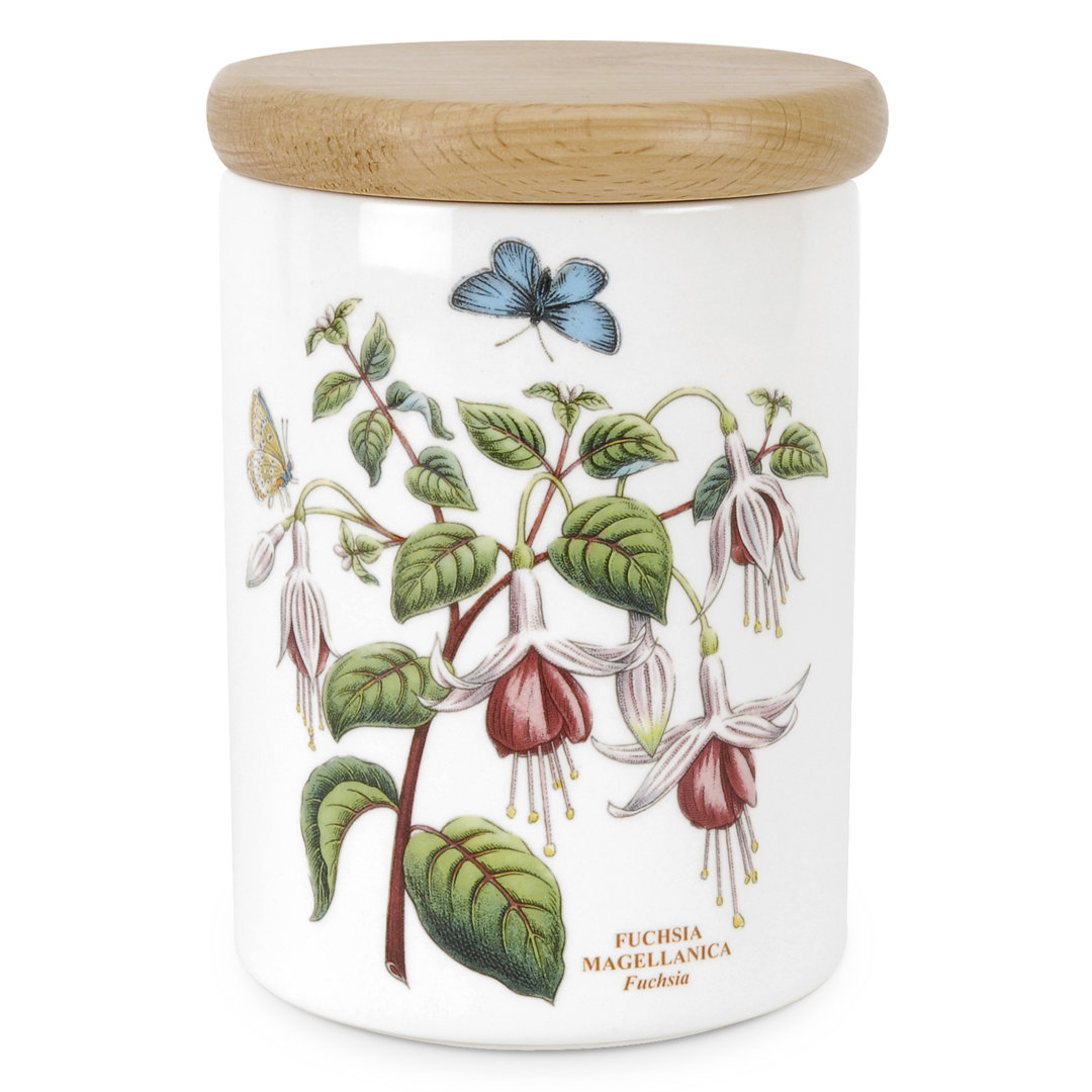 Portmeirion Botanic Garden 5.5" Airtight Canister Fuchsia Portmeirion