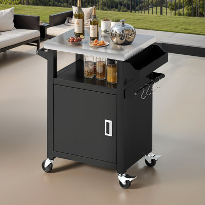 Tayelor Metal Bar Cart by Arlmont & Co.