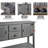 Retro 48.3" Sideboard,Entryway Table,Console Table,Sideboards Buffet Table with Bottom Shelf-1006636416