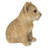 Sitting Lion Cub Statue