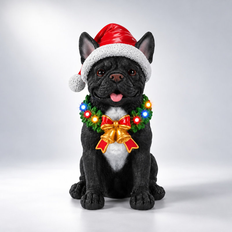 Christmas LED Lights Figurine, Black