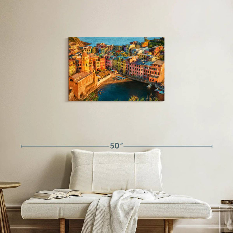Gillard Vernazza incroyable dans les Cinque Terre, H 20 po x l 30 po