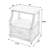 Aberdale 24 in. W 1 - Drawer Marble Top Nightstand, Beige-1868948044