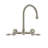Whitehaus Collection Wall Mount Faucet with Gooseneck Swivel Spout and Solid Brass Side Spray-55879952-93327261