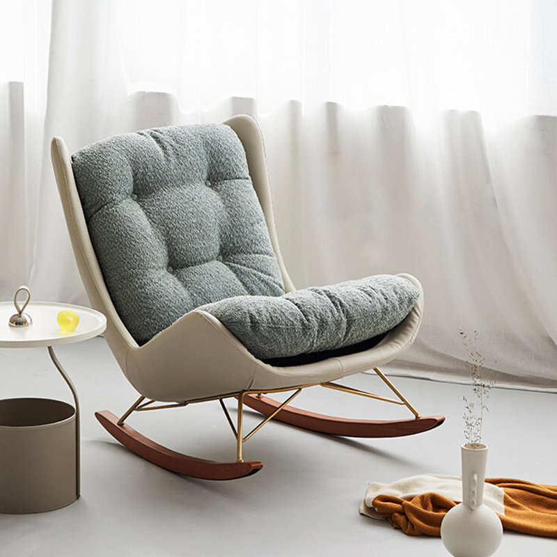 Chaise berçante simple décontractée Home, Bleu