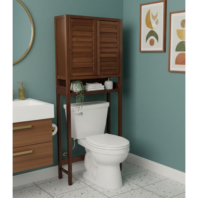 Mitch Bamboo Over The Toilet Storage, Caramel