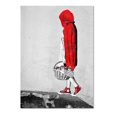 Cappuccetto Rosso by Banksy - Rectangle Print