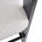 Outdoor Patio Aluminum Counter Stool, Bar Chair, Black Frame With Grey Cushion, Set Of 4-740454436