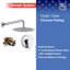 Système de douche complet à inverseur avec valve brute-88301247
