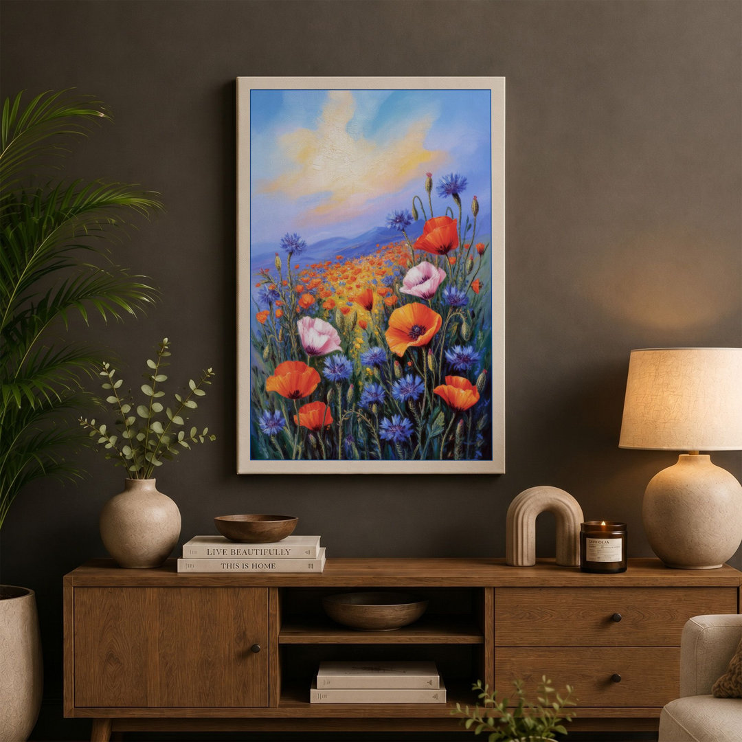 Wildflower Meadow Botanical - Wrapped Canvas
