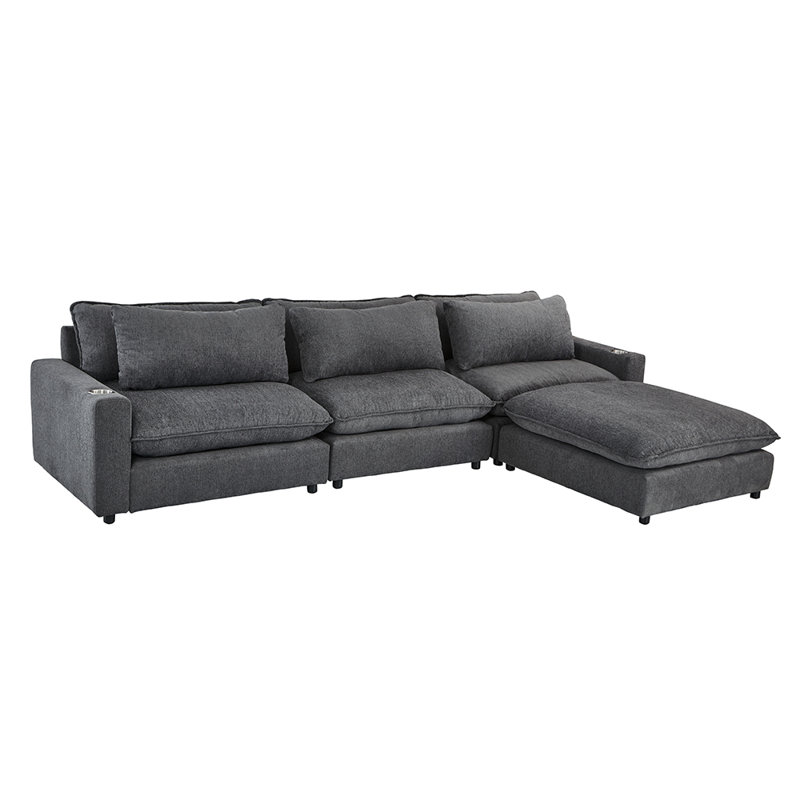 Canapé modulaire Mylone couleur beige