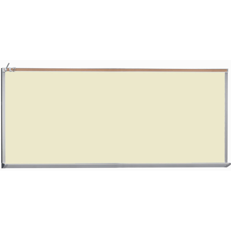 Wall Porcelain Magnetic Whiteboard, 4' H x 10' W, High Gloss White