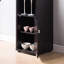 Armoire rouge pour le rangement du vin et le bar à décoration avec tablette ouverte