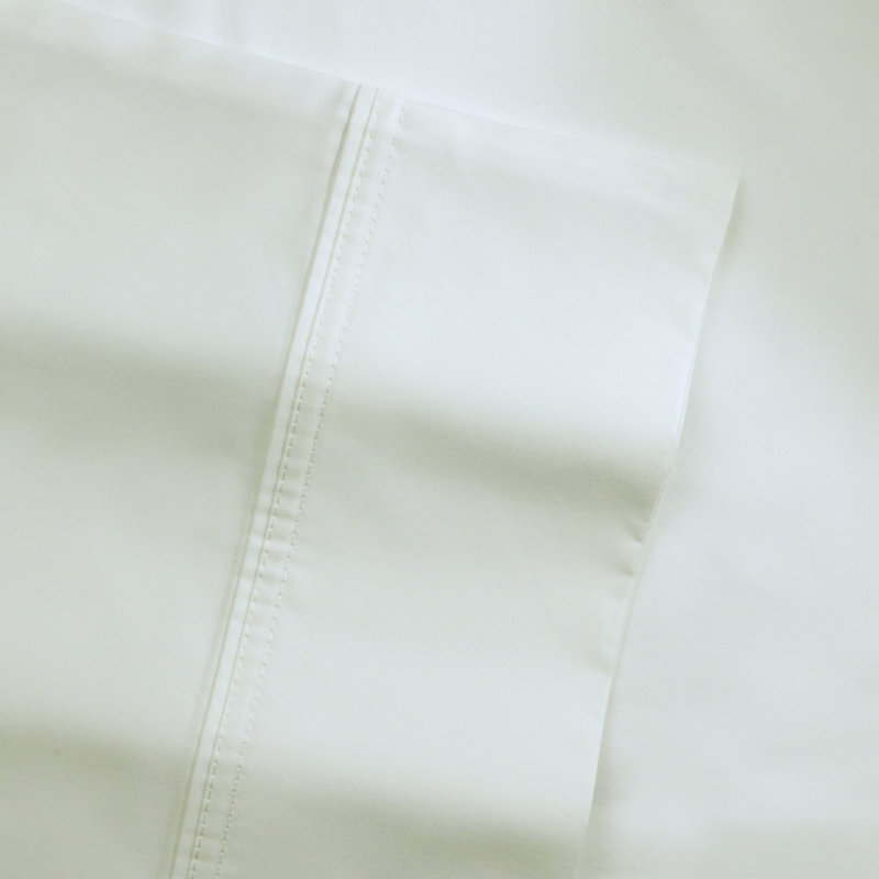 Ensemble de housse de couette 100% coton de qualité égyptienne à pointe longue 500 fils Pointehaven, Ivoire ivoire