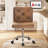 Armless Desk Chair Set Of 2, Mid Back Swivel Office Chair, Adjustable Task Chair With Rolling Wheels And Modern Tufted-353128354