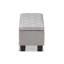 Banc de rangement rembourré en polyester au fini beige gris Ahrens, H 17,32 po x l 52,17 po x P 16,73 po-196630282-210987867