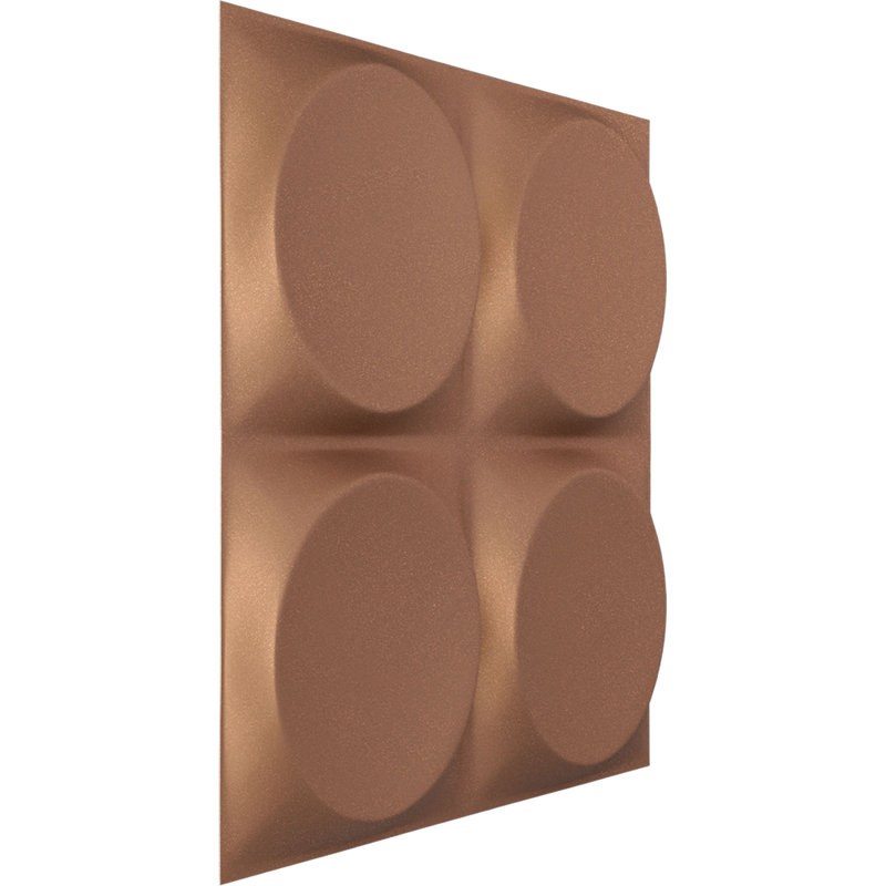 Panneau mural décoratif Adonis EnduraWall en cuivre vieilli l 11 7/8 po x H 11 7/8 po (couvre 0,98 pi2), Cuivre vieilli