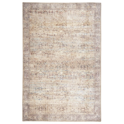 Tapis classique en polyester tissé à la machine Bungalow Rose