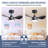 24" Small  Ceiling Fan with Light remote control ,Modern Low Profile black Ceiling Fan, 6-Speeds Quiet Reversible DC motor  for Bedroom,Kitchen-1926859572