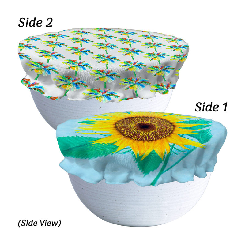 Couvercle de bol réversible Dick's Sunflowers, 14"