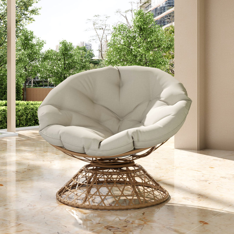  Chaise longue Papasan, Crème, crème