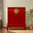 Simple Pine Solid Wood Red Trumpet Accent Trunk