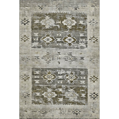 Premium Machine Washable Honig AMF1662 Global Rug
