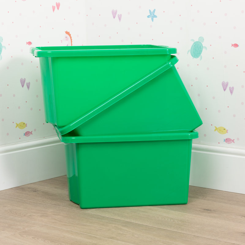 Stack & Store Box, 30 qt, Green