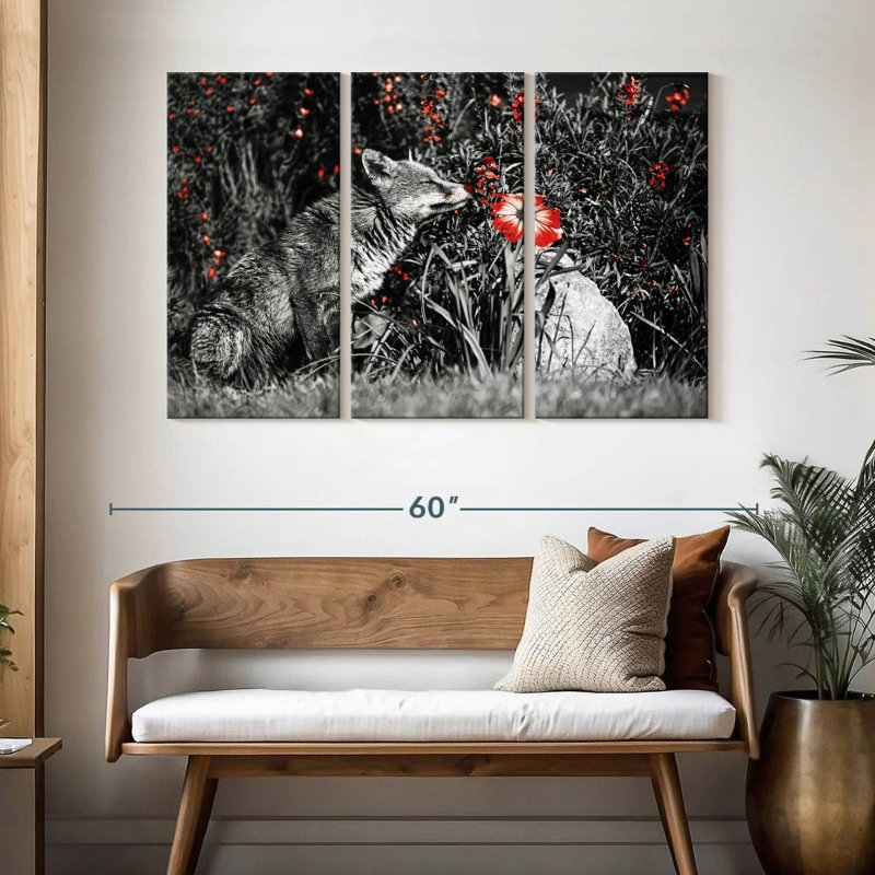 Brampt Red Fox Garden Pop, 32" H x 50" W