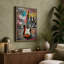 Sunburst Electric Guitar Urban Art - Wrapped Canvas-332377486-332377526