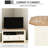 Corner Tv Console Table, White, With Drawers And Open Storage For Up To 50" Tvs In Living Room Stand Corner, White Compartment Entertainment