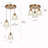 Amedeo 3 - Light Cluster Cone Gold Dining Room Pendant ETL Certified