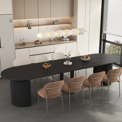 Table de salle à manger extensible pliable pour 1 à 10 personnes, console multifonctionnelle en bois extensible