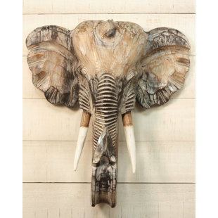 Sculpture murale éléphant