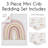 Boho Rainbow 3 Piece Mini Crib Bedding Set by Sweet Jojo Designs