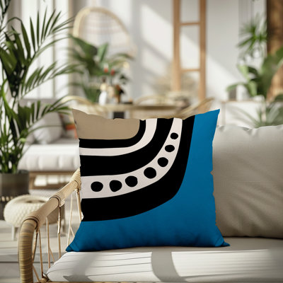 Oreiller carré réversible intérieur / extérieur Tobe Minimalist