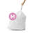 Simplehuman Code M Custom Fit Drawstring Trash Bags, White-106927288-106927285