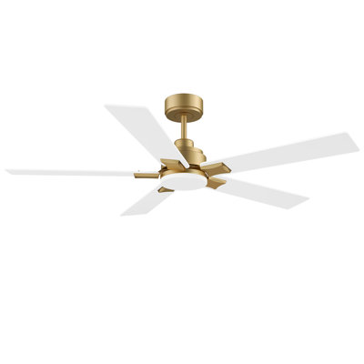 Ventilateur de plafond intérieur / extérieur de 42 po à 5 pales avec lumière DEL intérieure / extérieure, télécommande, à intensité variable