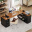 Bureau de direction 87 po avec classeur-1809330508