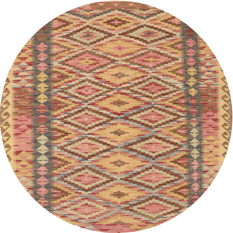 Alizeya Oriental Indoor Rug, Round 5'