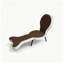 Fauteuil relax pliable multipositions de 180 cm (70,8 po), en velours peluche ergonomique avec structure en métal, idéal pour le salon, la chambre ou un petit appartement. Couleur : brun et gris.-1989919101