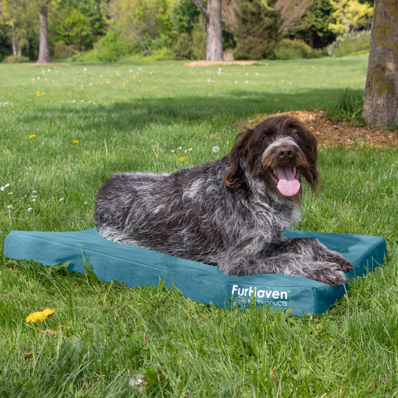 Forest Green Medium Orthopedic Waterproof Outdoor Pet Bed