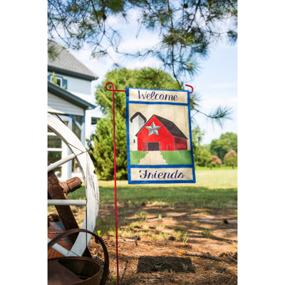 Formoso Double Sided 18 in. H x 12.5 in. W Polyester Garden flag