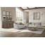 Causeuse en tissu sable - 2 coussins en duvet