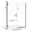 Porte de douche à charnière sans cadre l 48 po x H 72 po Coppia-1414287244-1414287242