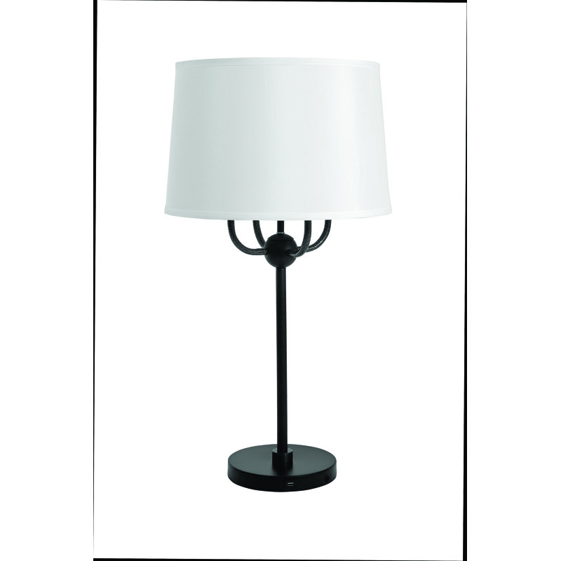 Alpine Table Lamp, Black/Supreme Silver